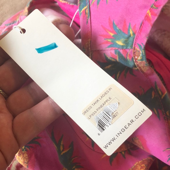 INGEAR RESORT sz XXLarge Pineapple Graphic Tankdress Beach Resort Summer $59 NEW - Picture 15 of 16